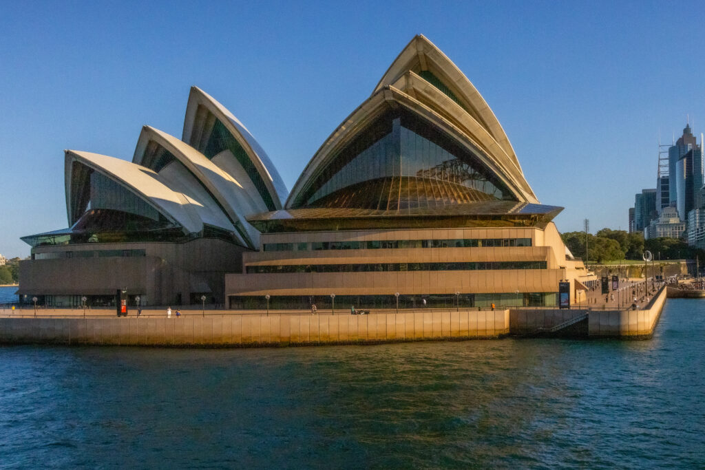 Sydney Opera House viewed from Sydney Harbour